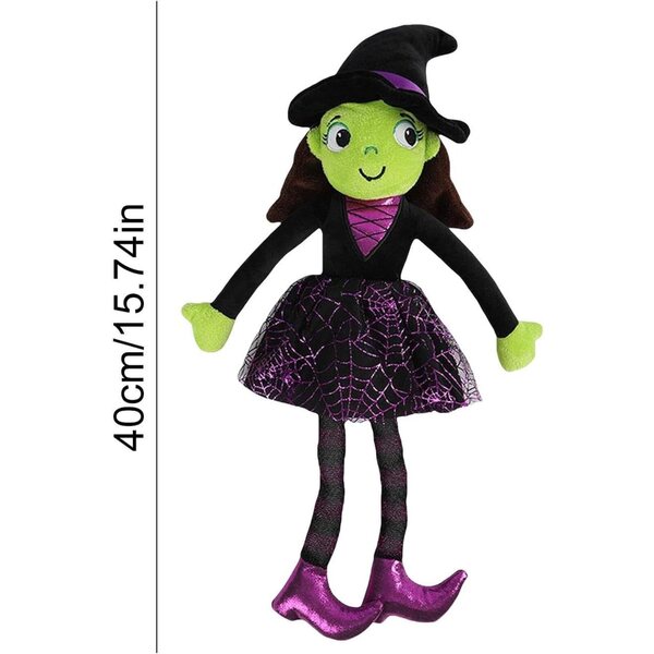 Halloween-Puppe 40 cm aus PP-Baumwolle – Dekorativer weicher Plüsch für Kinder
