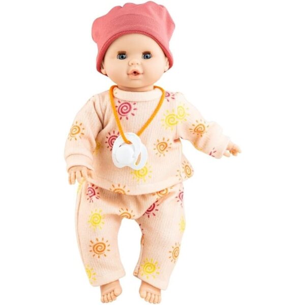 Paola Reina Alex Puppe 36 cm mit Sonnenmotiv-Mechanismus, lustig und widerstandsfähig