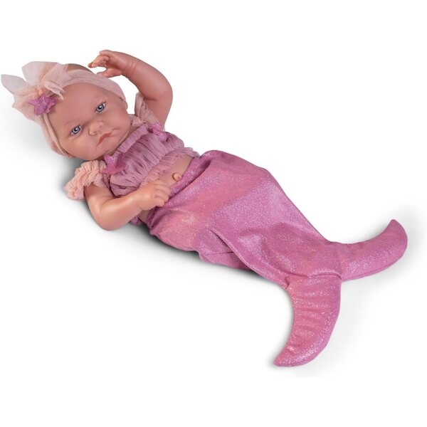 Antonio Juan Nica Kleine Meerjungfrau-Neugeborenenpuppe 42 cm mit Meerjungfrau-Zubehör – Kollektion 2024
