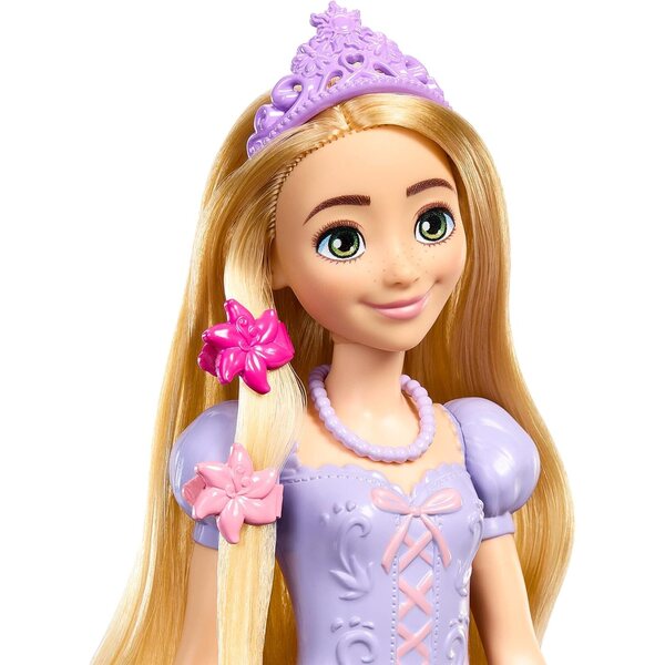 Mattel Disney Princess Rapunzel mit Spiegel, Puppe, Pascal und Zubehör – Kreativspiel 3+
