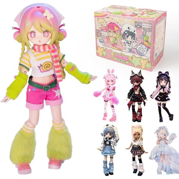 XiDonDon Blind Box 1/12 BJD Anime Figur – Komplettes Sammlerset 6+1 Hidden Edition