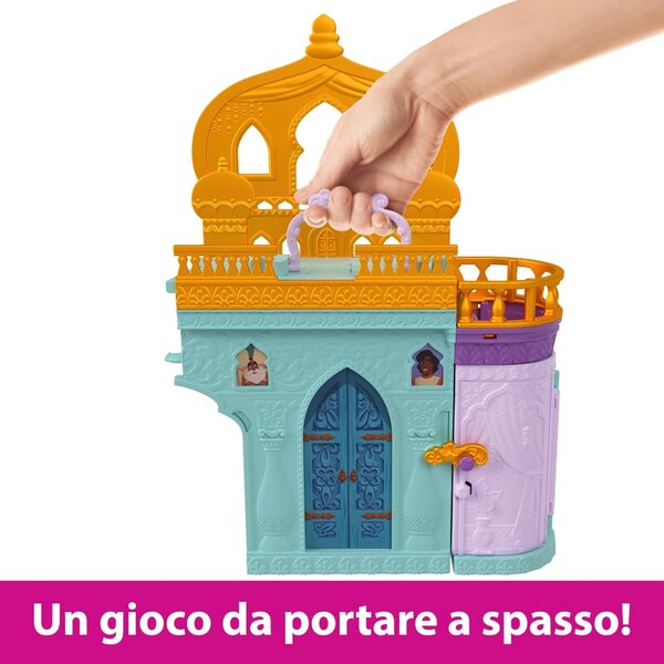 Mattel Disney Princess Jasmine's Castle Spielset mit Puppe und Zubehör ab 3 Jahren