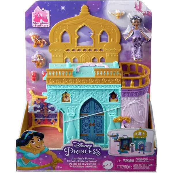 Mattel Disney Princess Jasmine's Castle Spielset mit Puppe und Zubehör ab 3 Jahren
