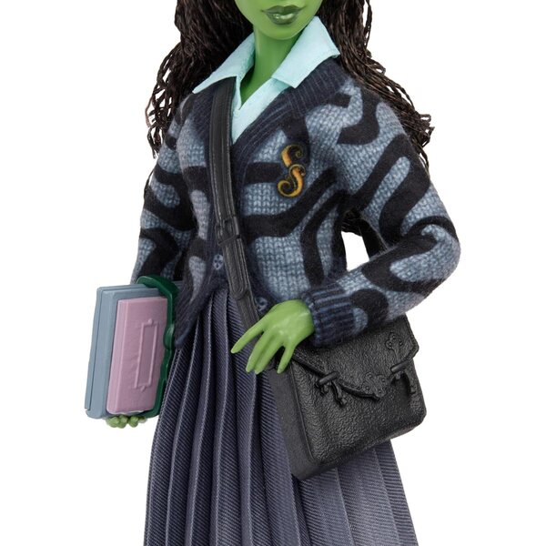 Elphaba-Modepuppe von Wicked mit Schuluniform und Original-Accessoires