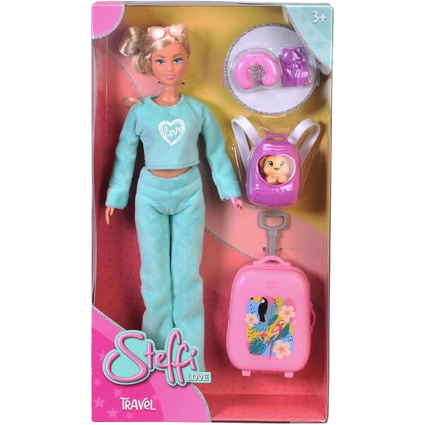 Steffi Love Reisepuppe mit Reisezubehör 7-teilig 29 cm ab 3 Jahren