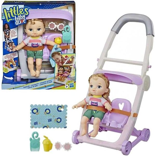 Bambola Hasbro Baby Alive con Passeggino, Gioco Multicolore per Bambini