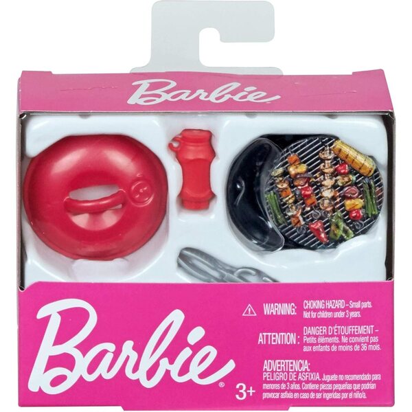 Barbie-Grillset und Zubehör – Puppenspielset mit thematischem Zubehör