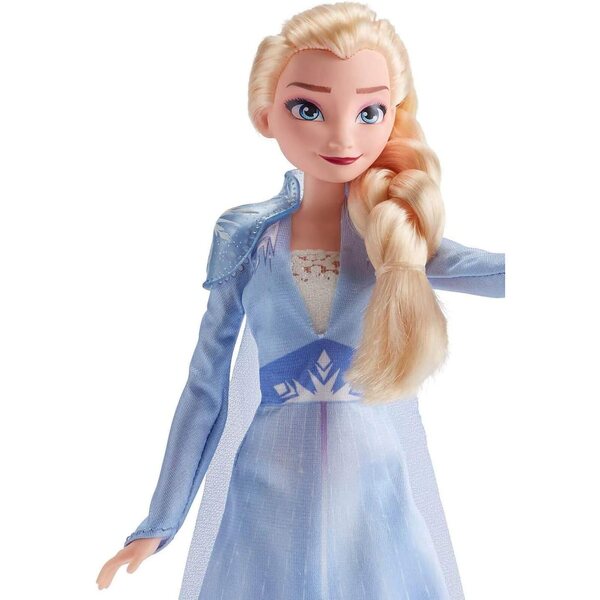 Bambola Elsa Frozen 2 Disney con vestito azzurro e 5 punti di articolazione
