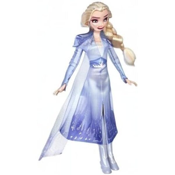 Bambola Elsa Frozen 2 Disney con vestito azzurro e 5 punti di articolazione