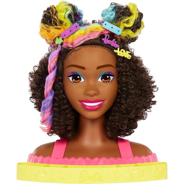 Barbie-Frisur, Regenbogenhaar mit Color Reveal-Zubehör und kämmbar, ab 3 Jahren