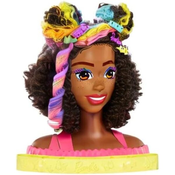 Barbie-Frisur, Regenbogenhaar mit Color Reveal-Zubehör und kämmbar, ab 3 Jahren