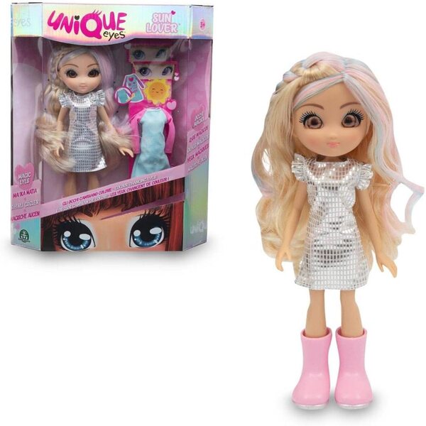 Unique Eyes Sun Lover MYM07000 Puppe mit austauschbarem Kleid und mehrfarbigen Accessoires