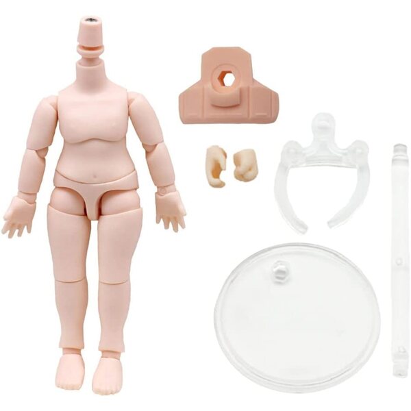 niannyyhouse DOD Action Figure 10 cm per testa bambole BJD 1/12, rosa pesca