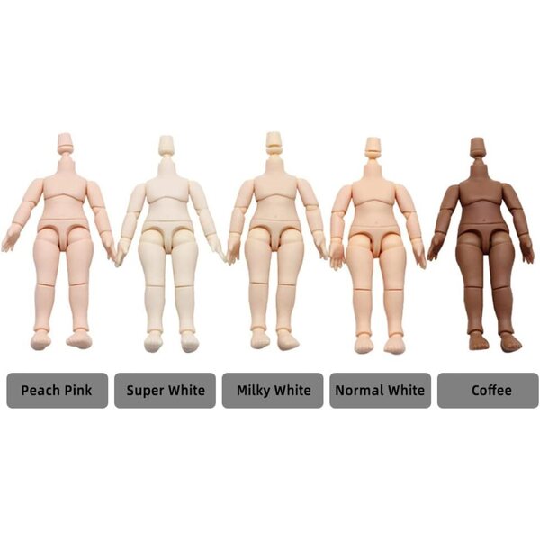 niannyyhouse DOD Action Figure 10 cm per testa bambole BJD 1/12, rosa pesca