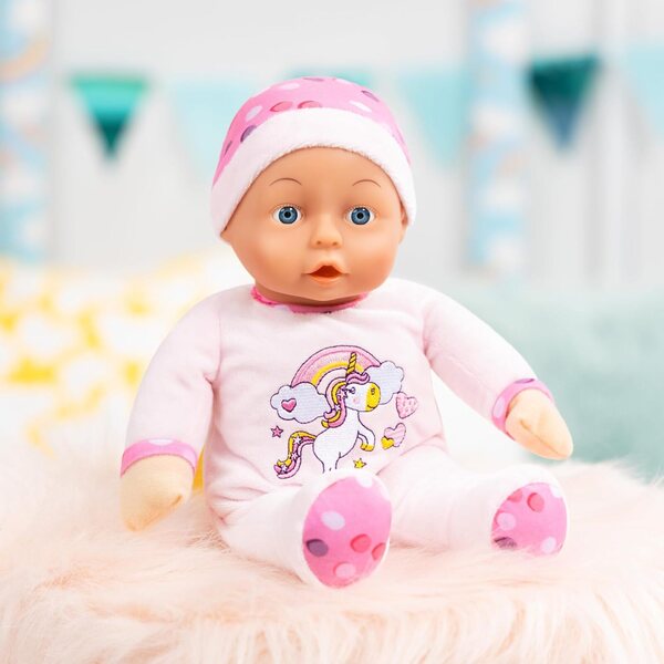 Bayer Design Kuschelpuppe 30 cm rosa Einhorn – perfekt zum Kuscheln und Spielen