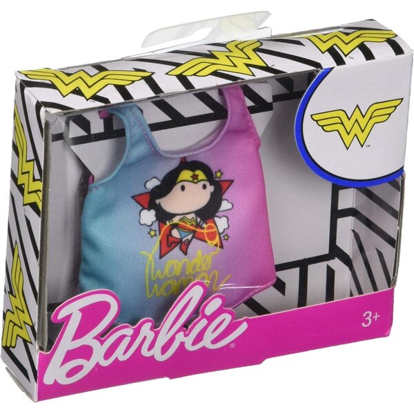 Barbie Fashions: Abbigliamento Bambole con Stampe Wonder Woman e Supereroi