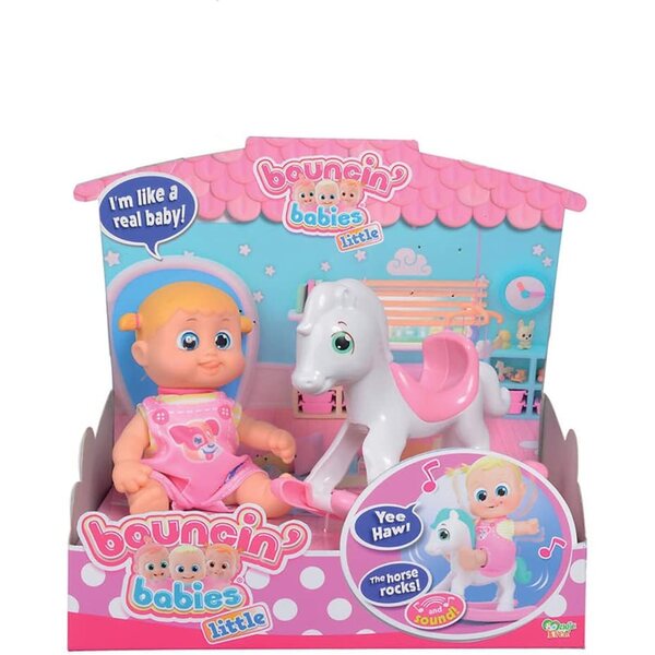 Simba Little Bouncin'Babies mit Geräuschen und Bewegung – Interaktives Puppenset