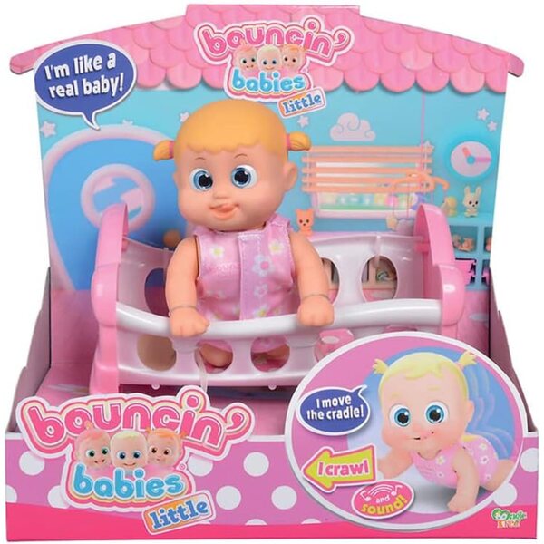 Simba Little Bouncin'Babies mit Geräuschen und Bewegung – Interaktives Puppenset