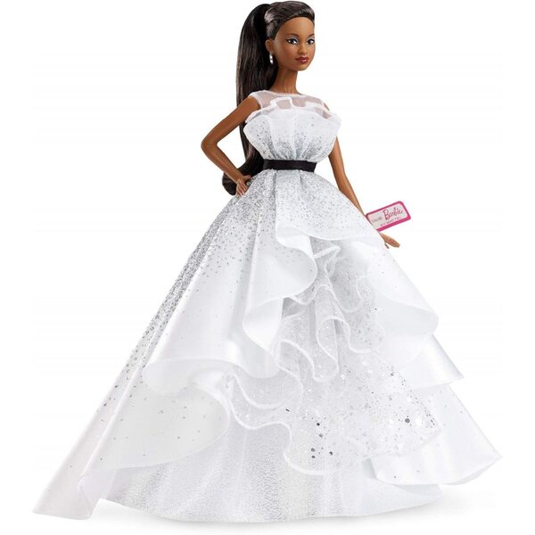 Barbie-Sammlerpuppe zum 60-jährigen Jubiläum mit funkelndem, von Diamanten inspiriertem Kleid