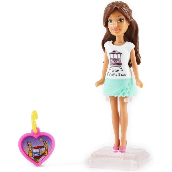 Barbie San Francisco Puppe mit Originalzubehör für kreative Spiele