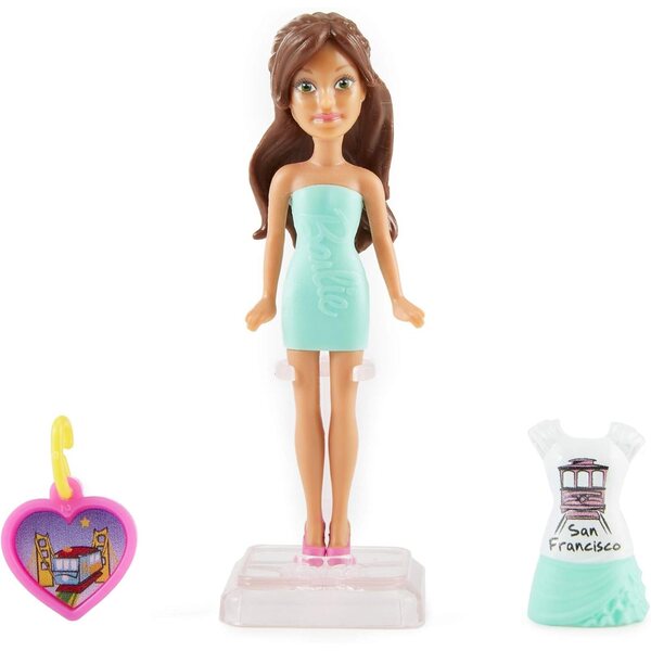 Barbie San Francisco Puppe mit Originalzubehör für kreative Spiele