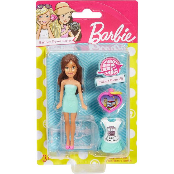 Barbie San Francisco Puppe mit Originalzubehör für kreative Spiele