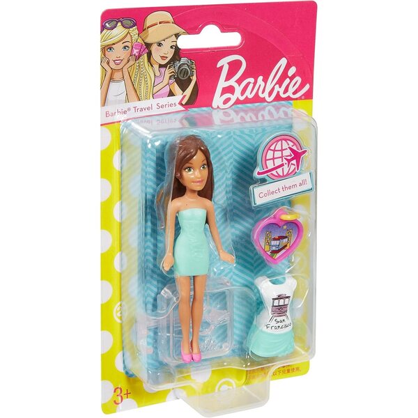 Barbie San Francisco Puppe mit Originalzubehör für kreative Spiele