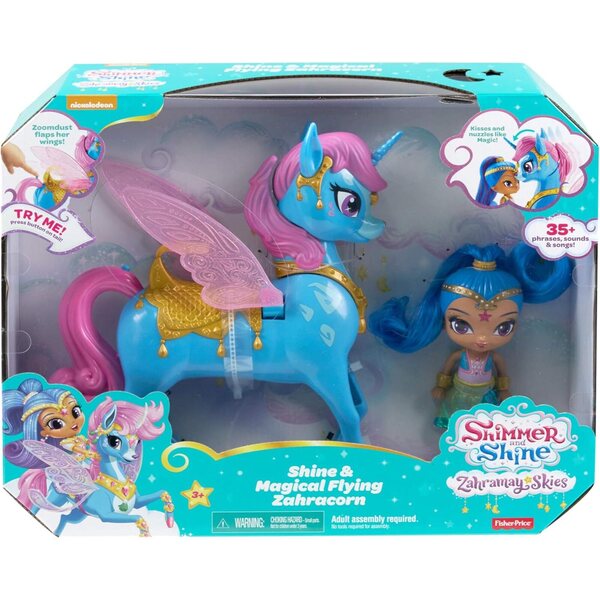 Bambola Zahracorn di Shimmer & Shine con 35 canzoni, suoni e frasi magiche
