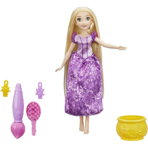 Hasbro Disney Princess Rapunzel Stamp and Style – Farbe ändern und Haare dekorieren