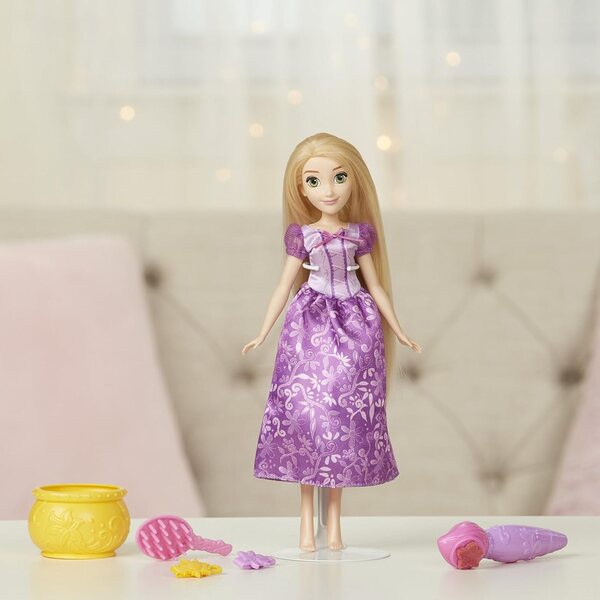 Hasbro Disney Princess Rapunzel Stamp and Style – Farbe ändern und Haare dekorieren