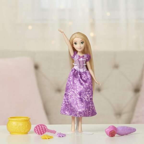 Hasbro Disney Princess Rapunzel Stamp and Style – Farbe ändern und Haare dekorieren