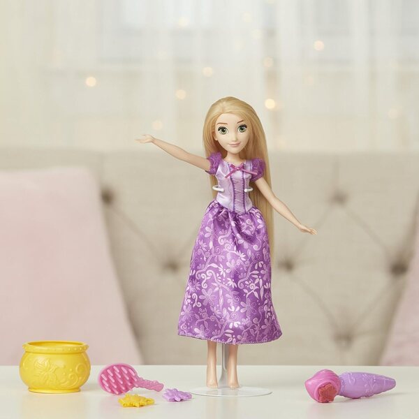 Hasbro Disney Princess Rapunzel Stamp and Style – Farbe ändern und Haare dekorieren