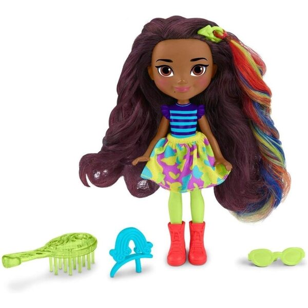 Mattel Sunny Day Puppe mit Rox-Zubehör im Pop-In-Stil für kreative Kinder