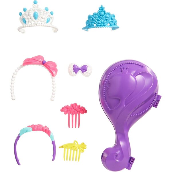 Barbie Dreamtopia 43 cm Blonde Puppe mit Regenbogenkleid und Haarschmuck