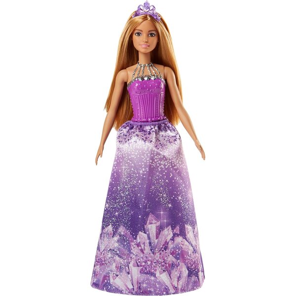 Barbie Prinzessin aus dem Königreich der Edelsteine Dreamtopia – Puppe mit lila Kleid und Accessoires