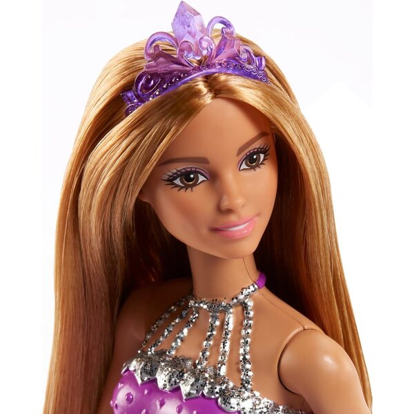 Barbie Prinzessin aus dem Königreich der Edelsteine Dreamtopia – Puppe mit lila Kleid und Accessoires