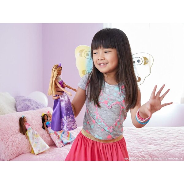 Barbie Prinzessin aus dem Königreich der Edelsteine Dreamtopia – Puppe mit lila Kleid und Accessoires