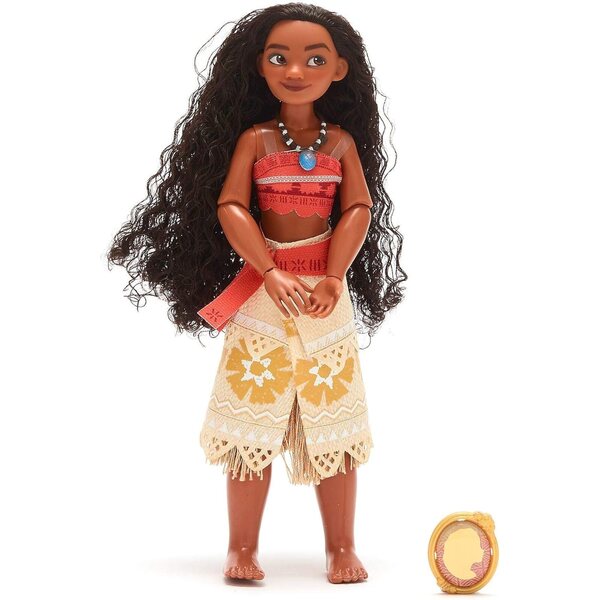 Bambola Moana Disney 28 cm con ciondolo a clip e abbigliamento dettagliato