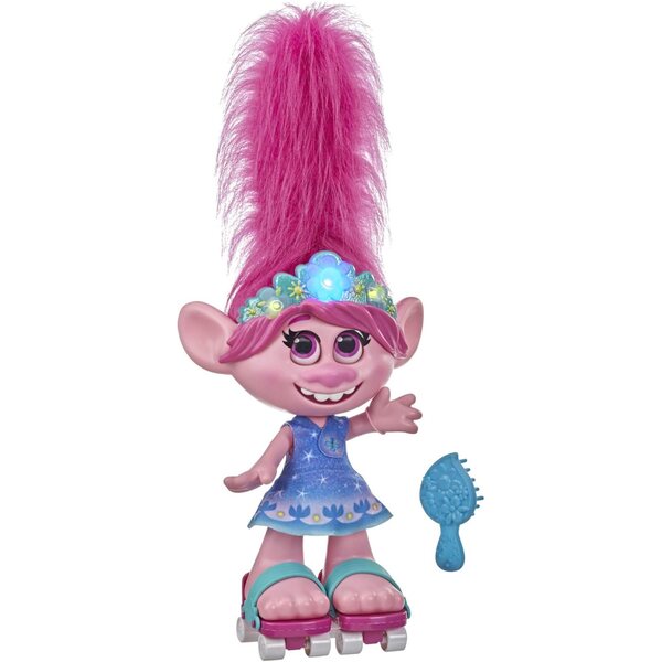 Poppy Trolls 2 Puppe mit tanzenden Haaren und interaktiver Musik Hasbro