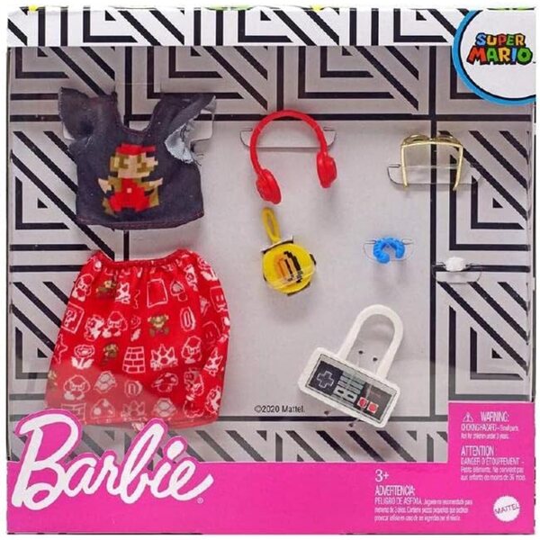 Barbie Storytelling Fashion Pack ispirato a Super Mario con 6 accessori per bambole