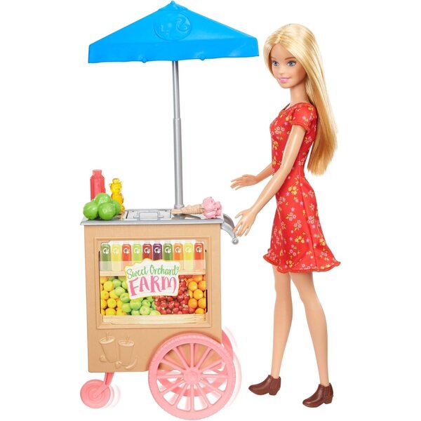 Barbie Farm Market Spielset mit Puppe und Zubehör für Kinder ab 3 Jahren