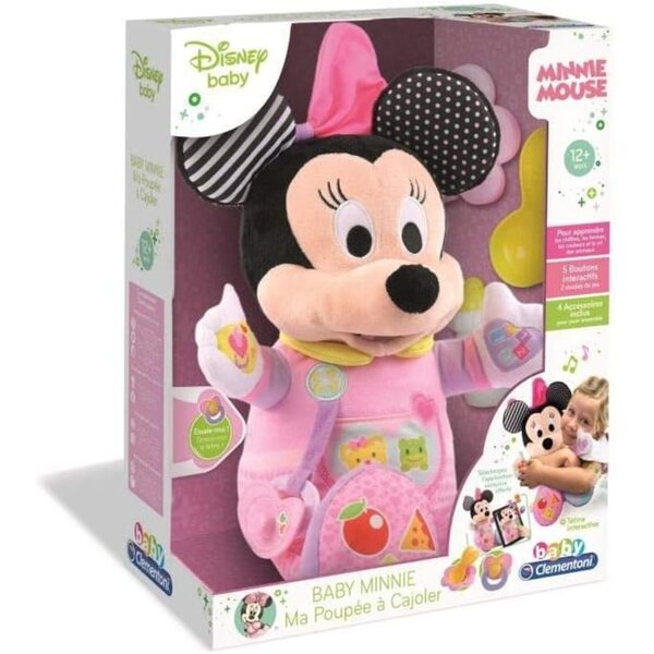 Clementoni Disney Minnie Interaktive Puppe mit Lernzubehör für Kinder ab 12 Monaten