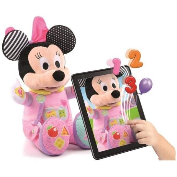 Clementoni Disney Minnie Interaktive Puppe mit Lernzubehör für Kinder ab 12 Monaten