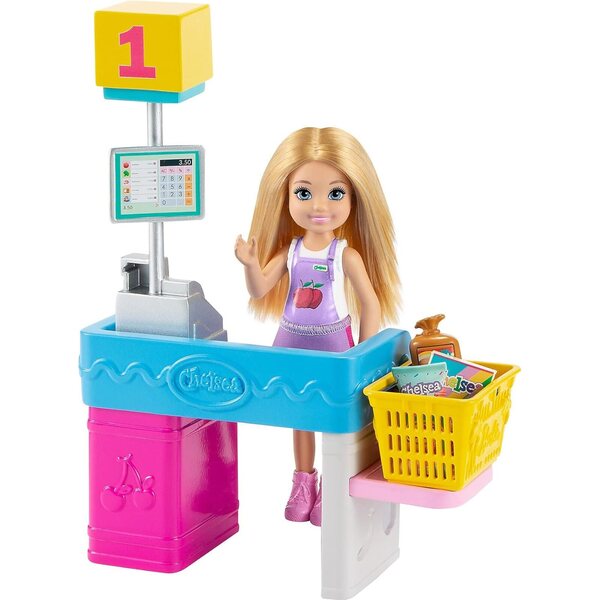 Barbie Playset Chiosco degli Snack con Chelsea e 15+ Accessori per Bambini 3+
