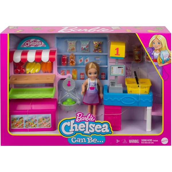Barbie Playset Chiosco degli Snack con Chelsea e 15+ Accessori per Bambini 3+