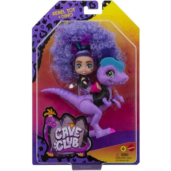 Cave Club Paleopupa Rebel con Dinosauro Viola e Abito Preistorico per Bambini 4+