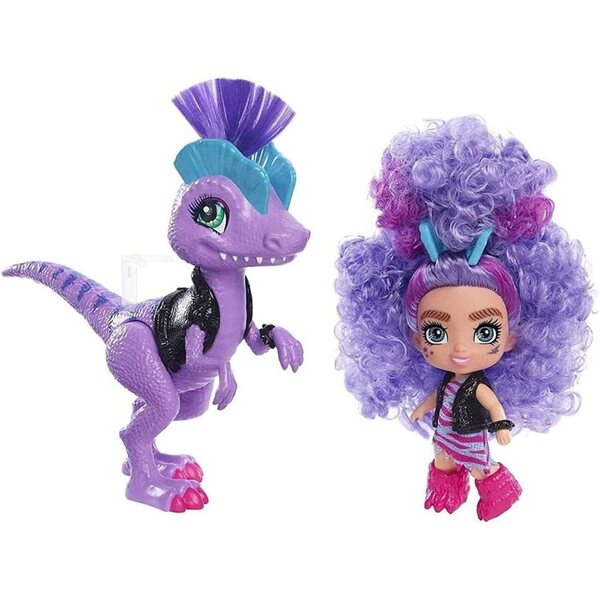 Cave Club Paleopupa Rebel con Dinosauro Viola e Abito Preistorico per Bambini 4+