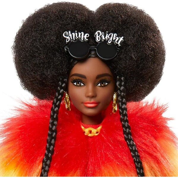 Barbie Extra con Capelli Cotonati e Cucciolo - Stile Unico e Accessori Fashion