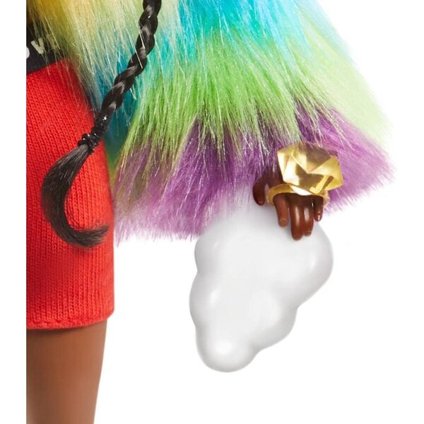 Barbie Extra con Capelli Cotonati e Cucciolo - Stile Unico e Accessori Fashion