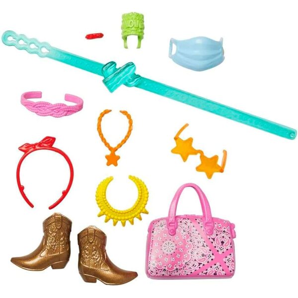Barbie Travel Fashion Storytelling Pack - Set 11 accessori viaggio moda